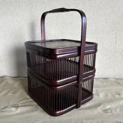 M*A様 ❤️レトロな籠箱　昭和レトロ✨❤️❤️ レトロ買物籠 Sサイズ (PNC145) Rosily(ロージリー) バリ島 アタ