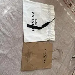 COACH 布製バッグと紙袋 セット