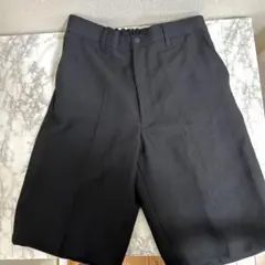 黒 無地 式服ハーフパンツ　170