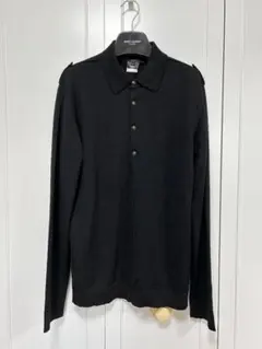 極美品】マガジーノ・リカンビ コットンカシミヤ ニットポロシャツ 40 