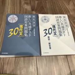 徹底演習 新しい共通テスト 現代文 30題問題集と解説・解答書