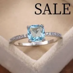 ✨現品限り✨セール✨新品✨指輪 リング スクエア ジルコニア キラキラ 華奢