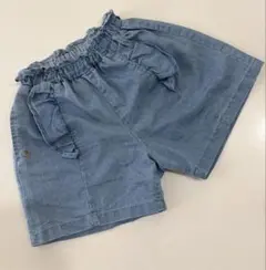 アプレレクール　デニム　ショートパンツ　フリル　130