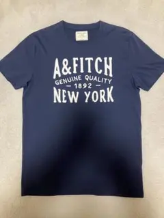 Abercrombie & Fitch，アバクロ，ネイビー，半袖Tシャツ，Ｓ