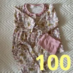 アンパンマン　総柄　パジャマ　　長袖　女の子　100