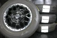 美品 軽トラ/軽バン用 新品タイヤ付 BS 145/80R12 LT N-VANのサムネイル
