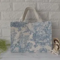 ハンドメイド　韓国　イブル 　ヌビバッグ　 トワルドジュイ　アイボリー×水色のサムネイル