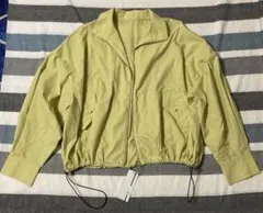 新品・未使用 ライトイエロー ジッパー付きジャケット