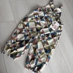 タグ付新品未使用　soft cheese パッチワークサロペット100