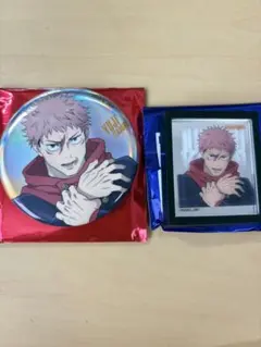 呪術廻戦 大交流展 虎杖悠仁 ビッグ缶バッジ オーロラ ベースヤードトーキョー