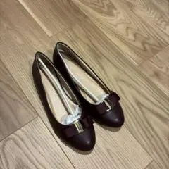 神戸レタス ラウンドリボンフラットパンプス