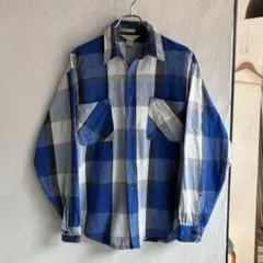 90〜00年Pendleton Board Shirt ブルーオンブレネルシャツ - メルカリ