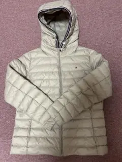 トミーフィルフィガー　フード付きダウンジャケット ベージュ