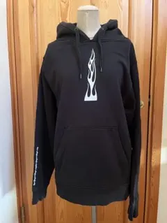 VANS 黒 フレームデザイン パーカー　スケート　ストリート　古着　ビンテージ