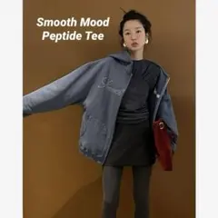 Smooth Mood Peptide Tee Tシャツ チャコールグレー
