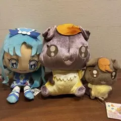 プリキュア ぬいぐるみ まとめて3体セット　タグ付　バンプレスト　アミューズ品