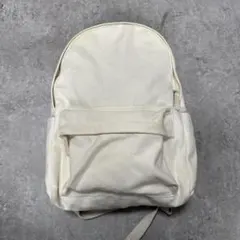 無印良品　キャンパス生地ホワイトリュック・バックパック