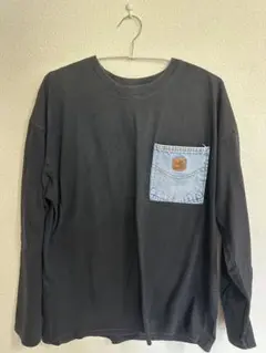 カーハート 長袖カットソー 黒