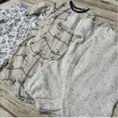 【ベビー】カバーオール3枚セット 長袖　50〜70センチ