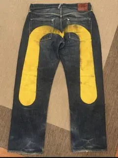 EVISU エヴィス 大黒 黄耳 デニムジーンズ 黄色 W34 シオタニ - メルカリ