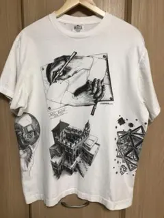 【鬼フェード】M.C.エッシャー グラフィックTシャツ M.C. エッシャー