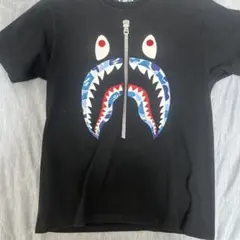 A BATHING APE シャーク Tシャツ M ブラック drip