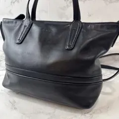 BALLY バリー 本革 レザー 2wayショルダーバッグ トートバッグ 黒のサムネイル