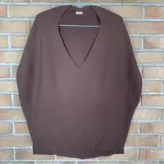 IÉNA コットンストレッチ コクーン Vネック プルオーバー