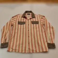 Dress hippy ストライプオープンカラーシャツ　サイズM