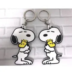 スヌーピー SNOOPY キーホルダー ２個セット お洒落なデザイン ☆★