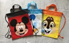 【新品タグ付き】ディズニー2wayバッグ3点セット