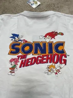 SEGA 60周年 L セガ ソニック　 Tシャツ　ホワイト　ヘッジホックのサムネイル
