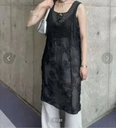 kastane フラワーレースミニワンピース