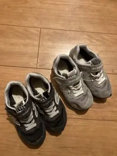 ニューバランス 996 キッズ　17センチ　ブラック　グレー