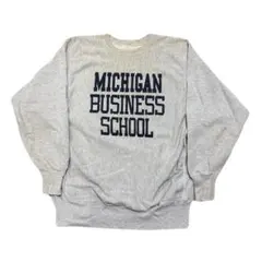 80s champion リバースウィーブ USA製 スウェット3段プリント