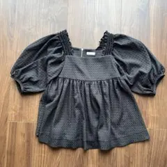 ボールジィ◆トゥモローランド◆ジャカードシャーリング パフスリーブブラウス