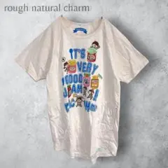【rough natural charm ラフ】　チュニック　半袖　刺繍　あり