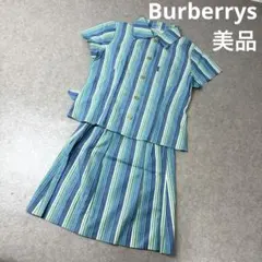 【美品】Burberrys バーバリー 半袖シャツ スカート セットアップ160