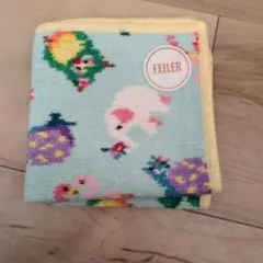 FEILER 動物柄タオルハンカチ 神崎恵さんコラボ水色