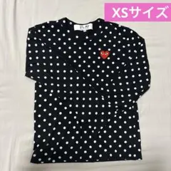 COMME des GARCONS ブラックドット柄長袖Tシャツ SロンT - メルカリ