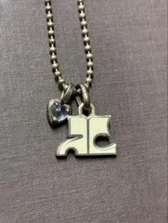 courrèges クレージュ ネックレス シルバー925 ロゴ装飾✨希少✨のサムネイル