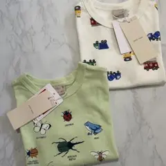 新品　未使用　タグ付き　プティマイン　petit main 半袖　tシャツ　80