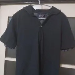 MICHEL KLEIN ブラックポロシャツ 46