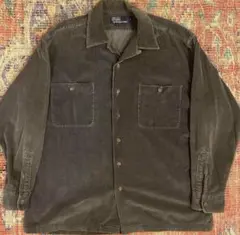size M ラルフローレン　コーデュロイ　開襟　オープンカラー　ポロカントリー