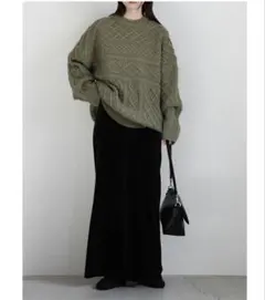 SELECT MOCA ランダムケーブルオーバーニット