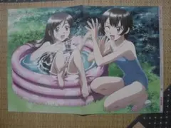 貧乏姉妹物語(山田きょう 山田あす 水着)、シムーン 両面ピンナップポスター