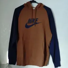 Nike フード付きパーカー ブラウン/ネイビー