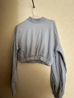 Bershka 水色 クロップドスウェット M 海外ガール レディース y2k