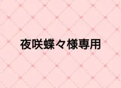 夜咲蝶々様専用ページ
