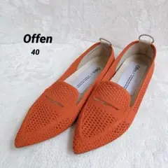 美品 オッフェン2025年モデル pointed-LOAFERSMESH【40】